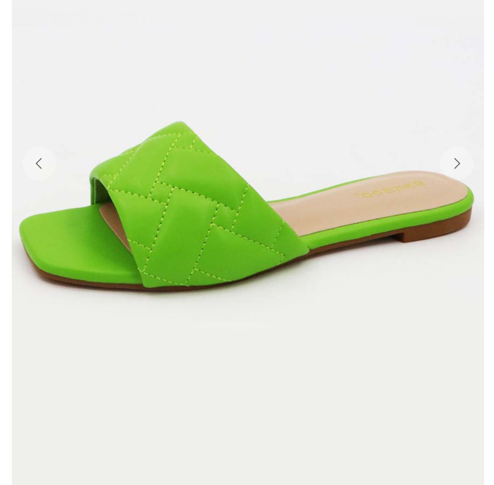 Apple green sandals