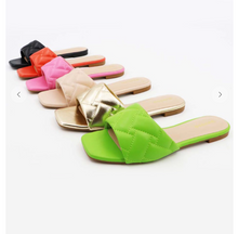Load image into Gallery viewer, Apple green sandals
