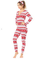 Load image into Gallery viewer, Christmas onesies w/matching headband
